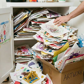 Growing pile of artwork
